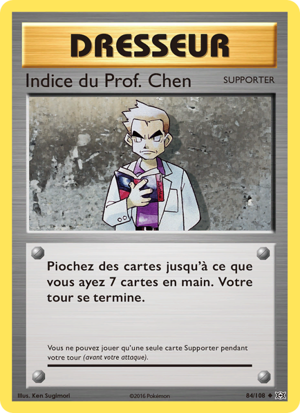 Indice du Prof. Chen 84 — Évolutions (French Pokémon TCG card)