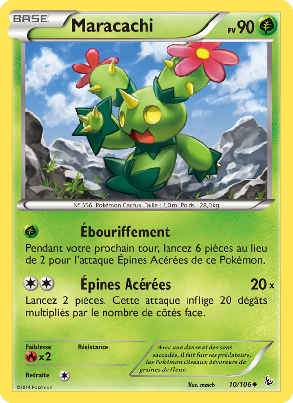 Maracachi 10 — Étincelles (French Pokémon TCG card)