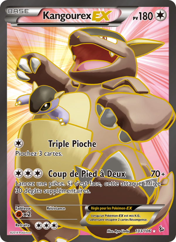 Kangourex EX 103 — Étincelles (French Pokémon TCG card)