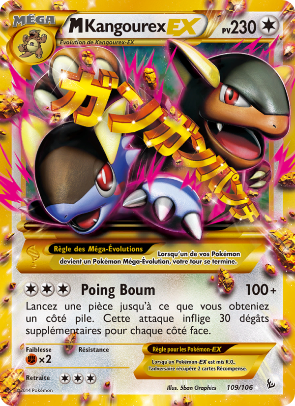 M-Kangourex EX 109 — Étincelles (French Pokémon TCG card)