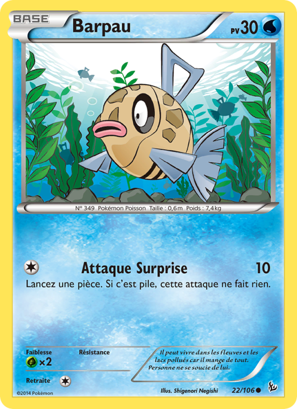 Barpau 22 — Étincelles (French Pokémon TCG card)