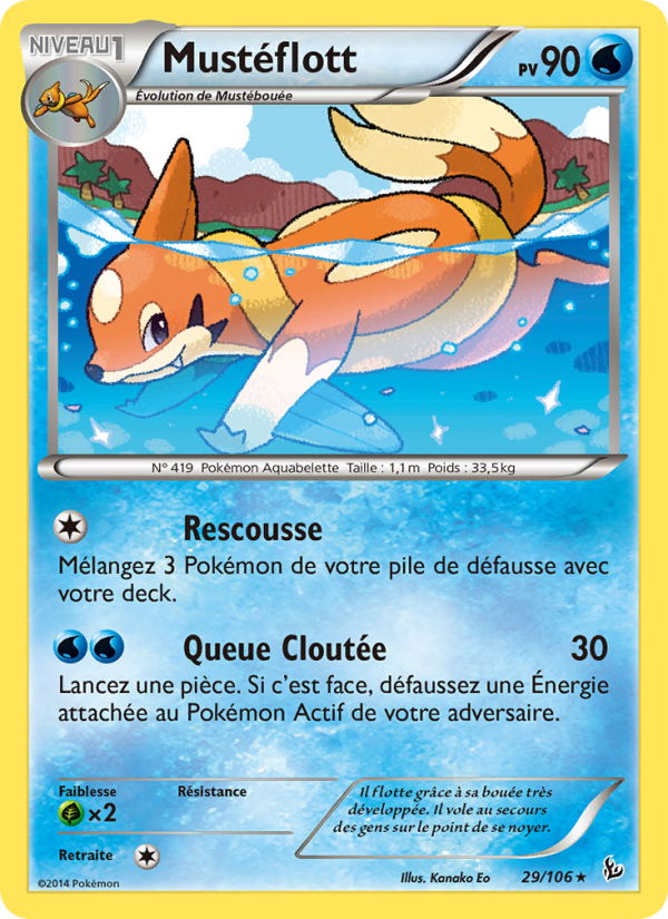 Mustéflott 29 — Étincelles (French Pokémon TCG card)