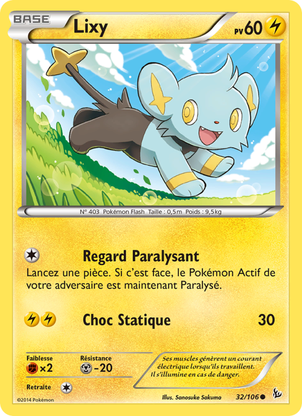 Lixy 32 — Étincelles (French Pokémon TCG card)