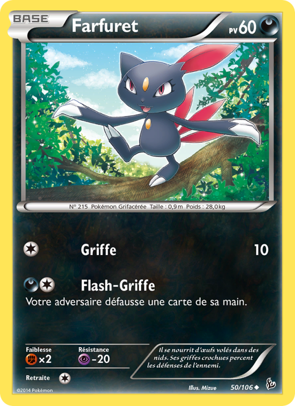 Farfuret 50 — Étincelles (French Pokémon TCG card)
