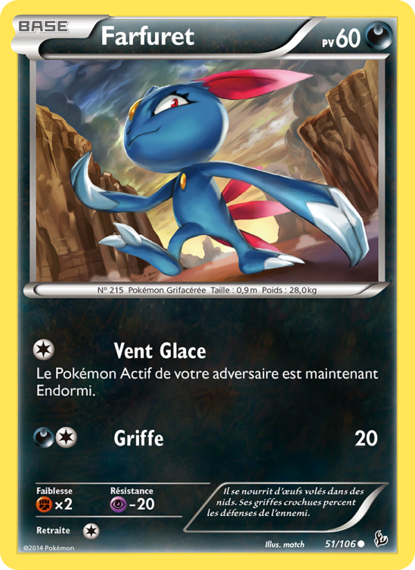 Farfuret 51 — Étincelles (French Pokémon TCG card)