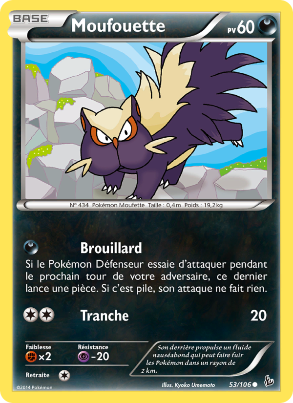 Moufouette 53 — Étincelles (French Pokémon TCG card)
