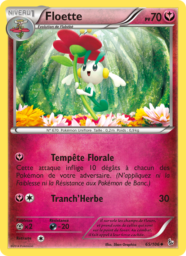 Floette 65 — Étincelles (French Pokémon TCG card)
