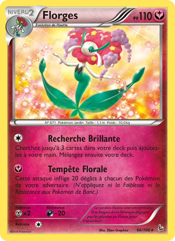 Florges 66 — Étincelles (French Pokémon TCG card)