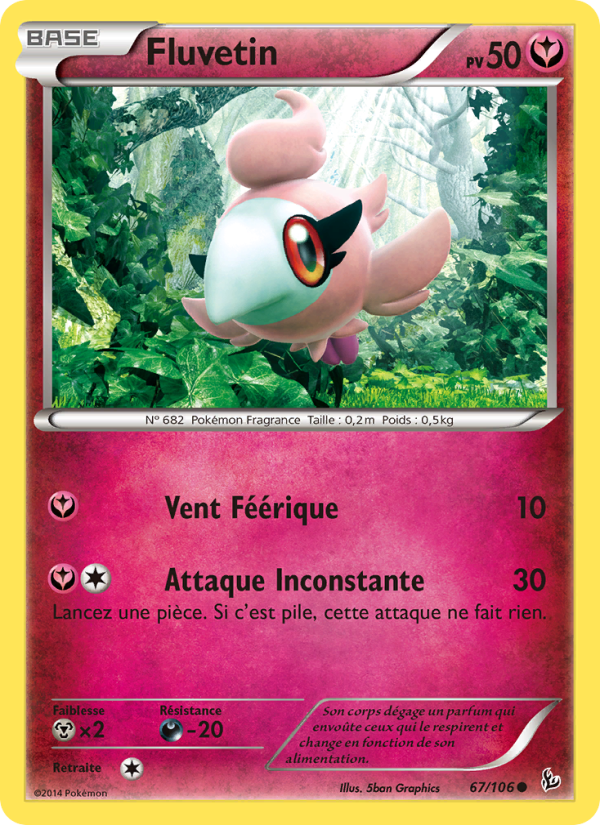 Fluvetin 67 — Étincelles (French Pokémon TCG card)