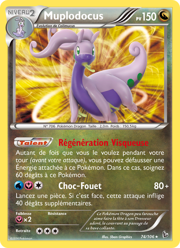 Muplodocus 74 — Étincelles (French Pokémon TCG card)
