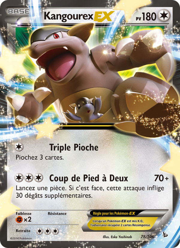 Kangourex EX 78 — Étincelles (French Pokémon TCG card)