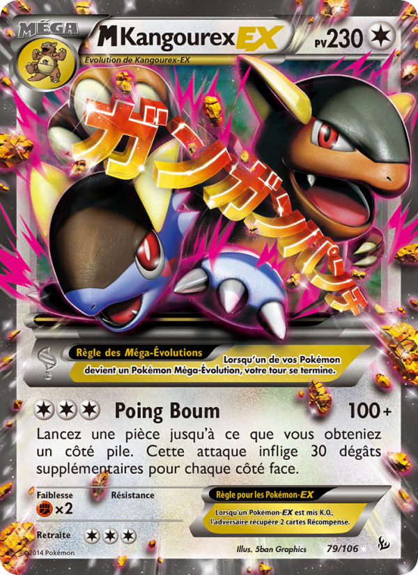 M-Kangourex EX 79 — Étincelles (French Pokémon TCG card)