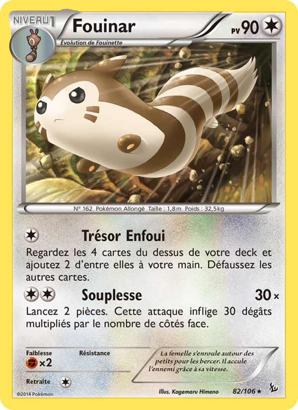 Fouinar 82 — Étincelles (French Pokémon TCG card)