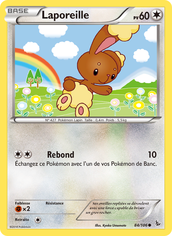 Laporeille 84 — Étincelles (French Pokémon TCG card)
