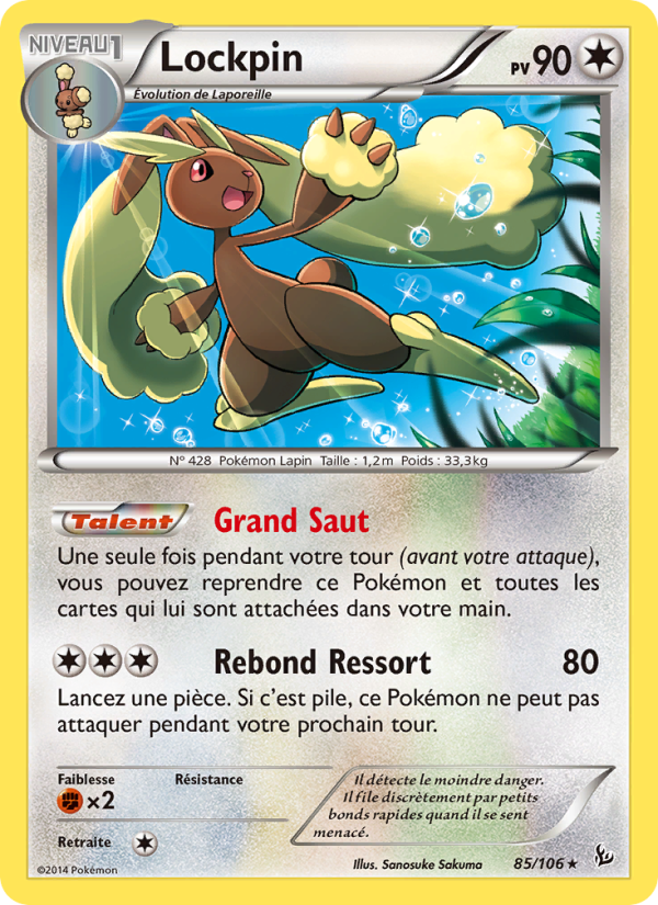 Lockpin 85 — Étincelles (French Pokémon TCG card)