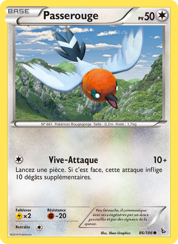 Passerouge 86 — Étincelles (French Pokémon TCG card)