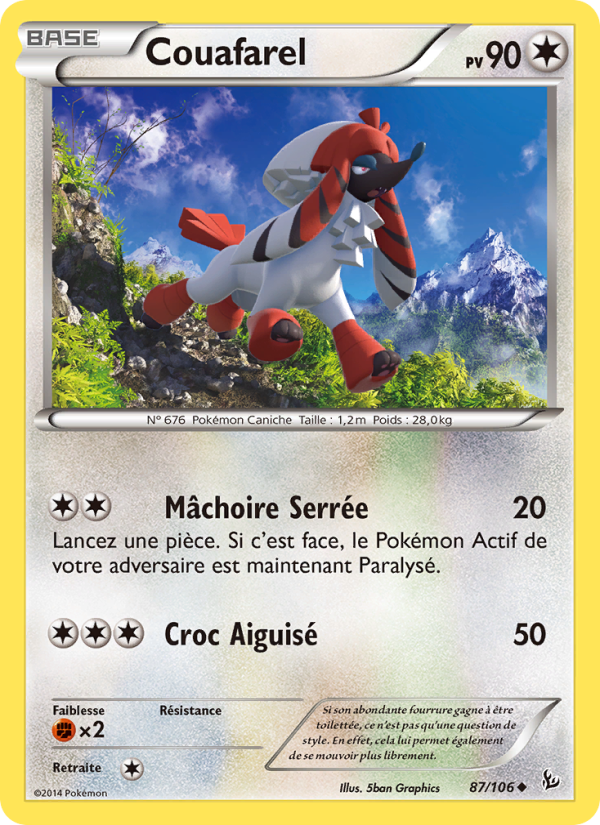 Couafarel 87 — Étincelles (French Pokémon TCG card)