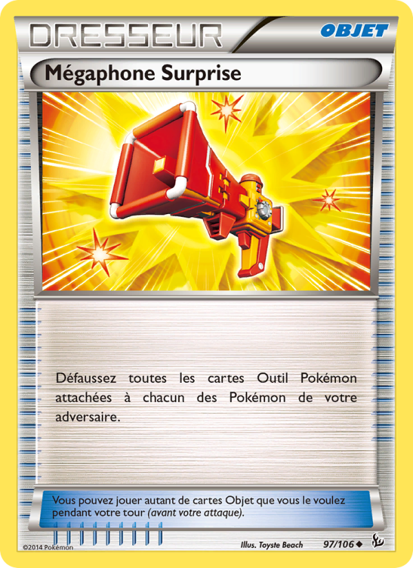 Mégaphone Surprise 97 — Étincelles (French Pokémon TCG card)