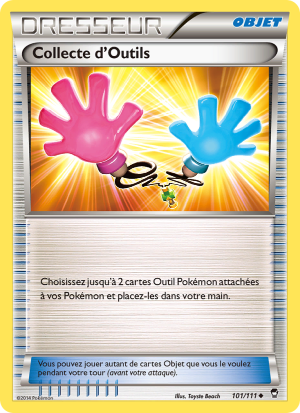 Collecte d'Outils 101 — Poings Furieux (French Pokémon TCG card)