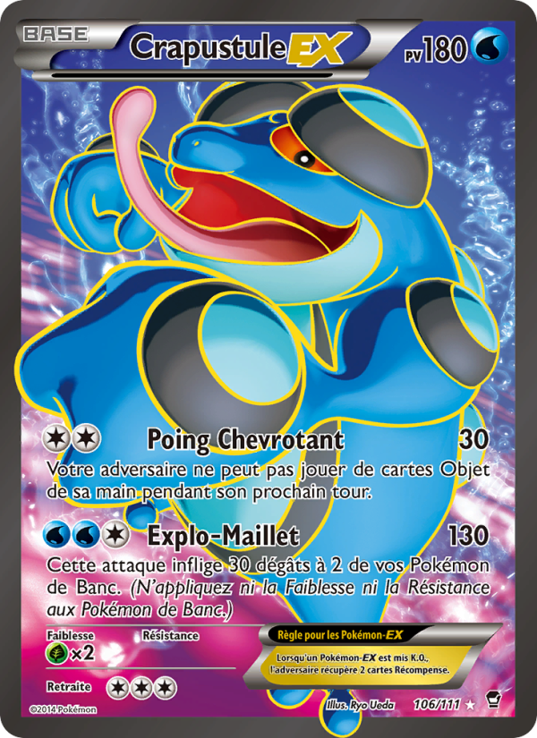 Crapustule EX 106 — Poings Furieux (French Pokémon TCG card)