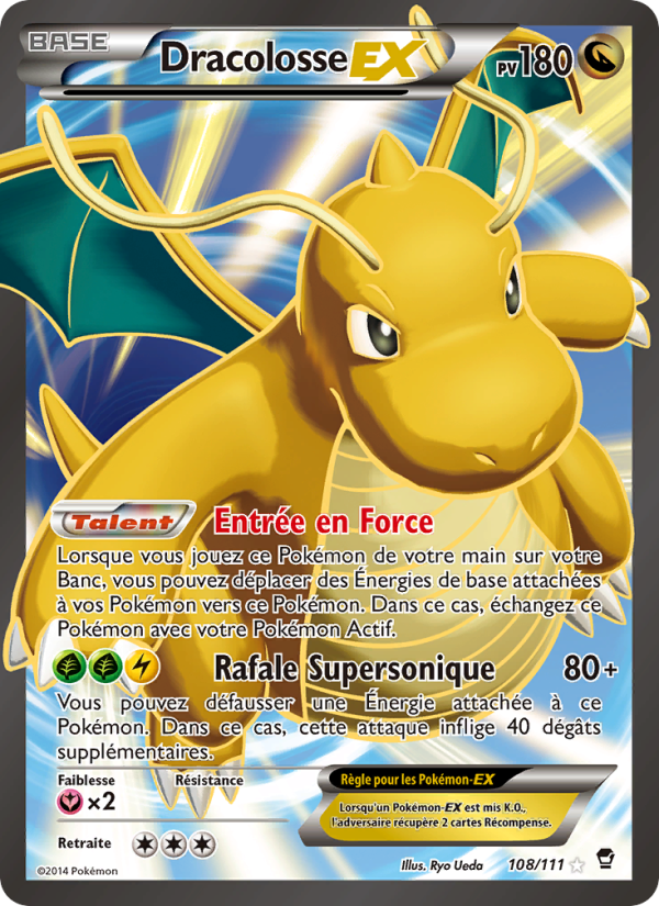 Dracolosse EX 108 — Poings Furieux (French Pokémon TCG card)