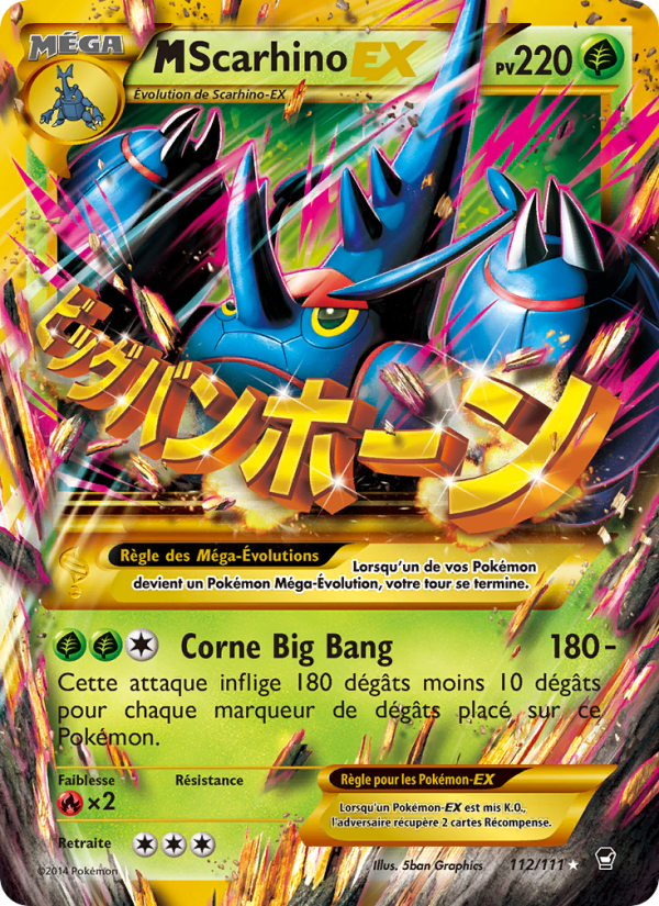 M-Scarhino EX 112 — Poings Furieux (French Pokémon TCG card)