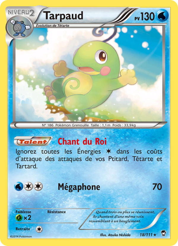 Tarpaud 18 — Poings Furieux (French Pokémon TCG card)
