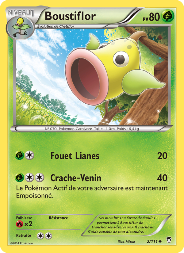 Boustiflor 2 — Poings Furieux (French Pokémon TCG card)