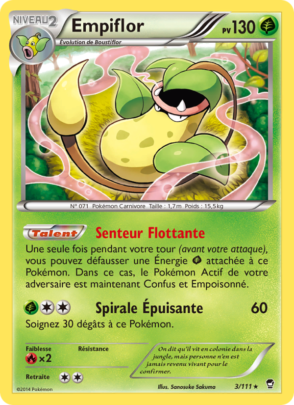 Empiflor 3 — Poings Furieux (French Pokémon TCG card)