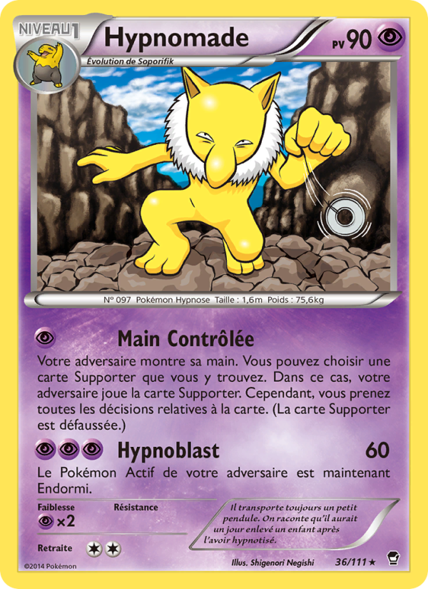 Hypnomade 36 — Poings Furieux (French Pokémon TCG card)