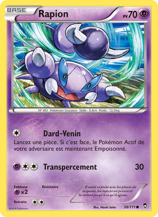 Rapion 38 — Poings Furieux (French Pokémon TCG card)