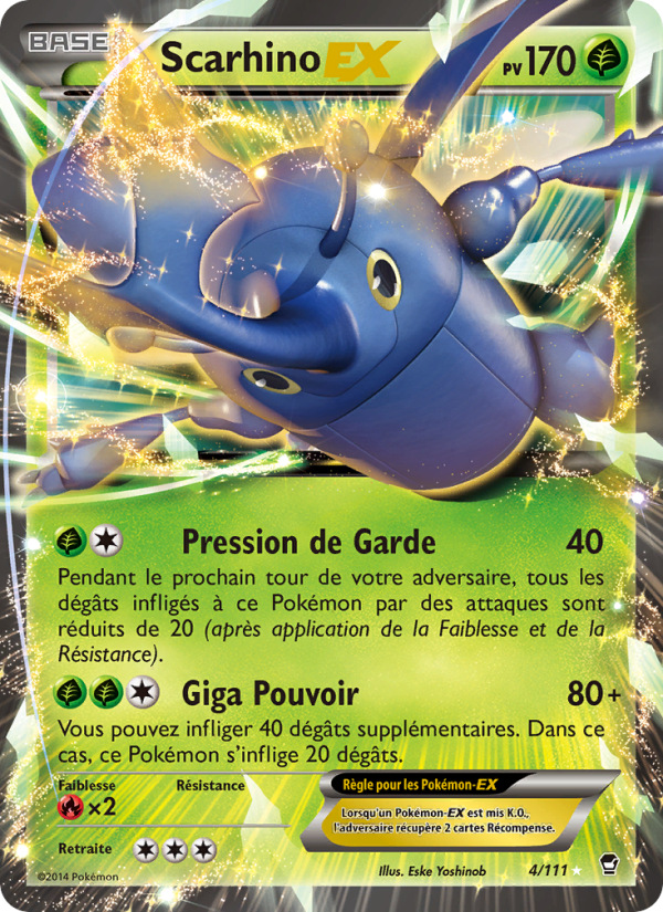 Scarhino EX 4 — Poings Furieux (French Pokémon TCG card)