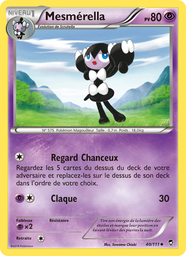 Mesmérella 40 — Poings Furieux (French Pokémon TCG card)