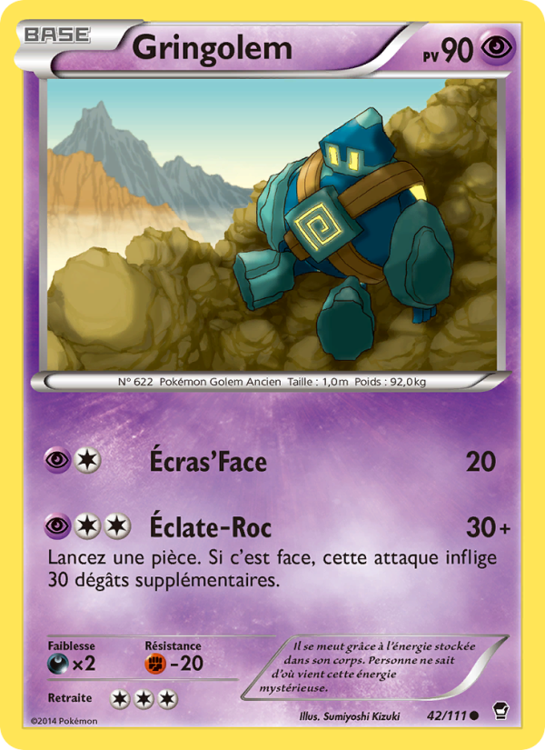 Gringolem 42 — Poings Furieux (French Pokémon TCG card)