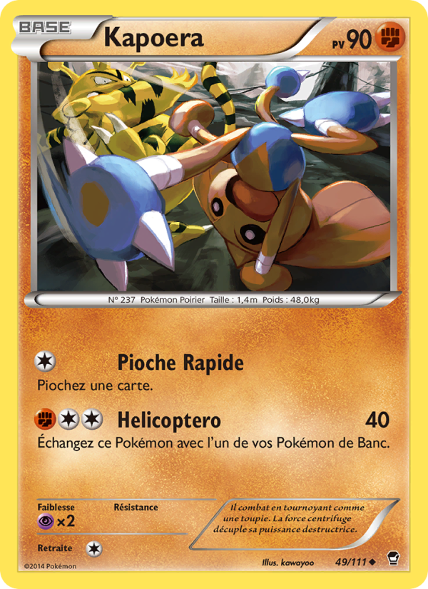 Kapoera 49 — Poings Furieux (French Pokémon TCG card)
