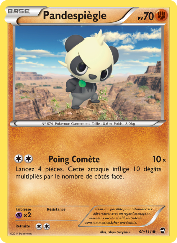 Pandespiègle 60 — Poings Furieux (French Pokémon TCG card)