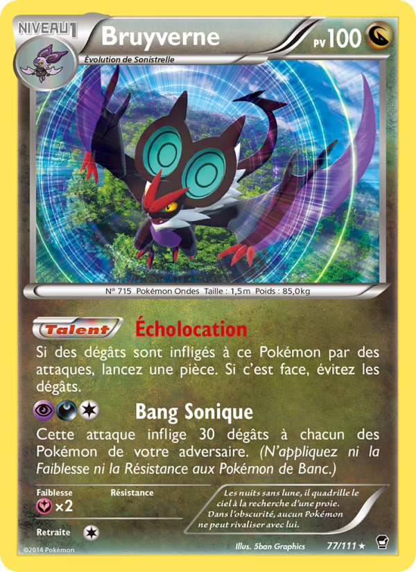 Bruyverne 77 — Poings Furieux (French Pokémon TCG card)