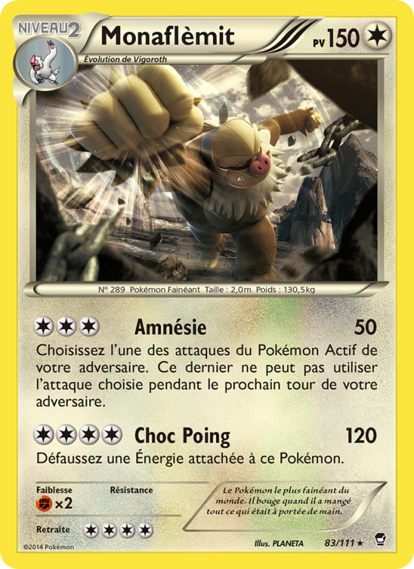 Monaflèmit 83 — Poings Furieux (French Pokémon TCG card)