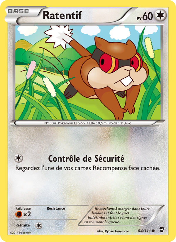 Ratentif 84 — Poings Furieux (French Pokémon TCG card)