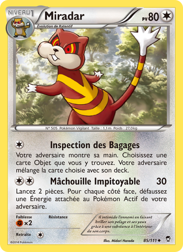 Miradar 85 — Poings Furieux (French Pokémon TCG card)