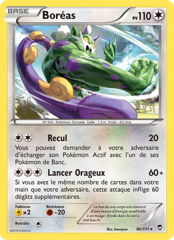 Boréas 86 — Poings Furieux (French Pokémon TCG card)