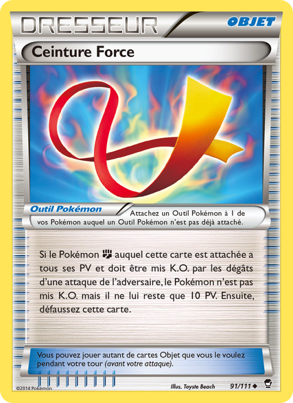 Ceinture Force 91 — Poings Furieux (French Pokémon TCG card)