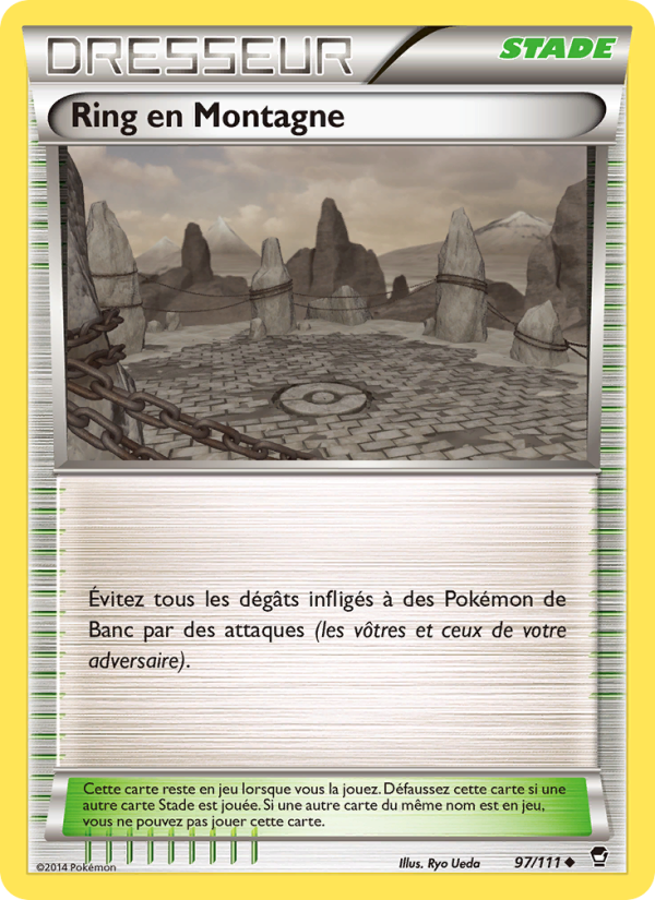 Ring en Montagne 97 — Poings Furieux (French Pokémon TCG card)