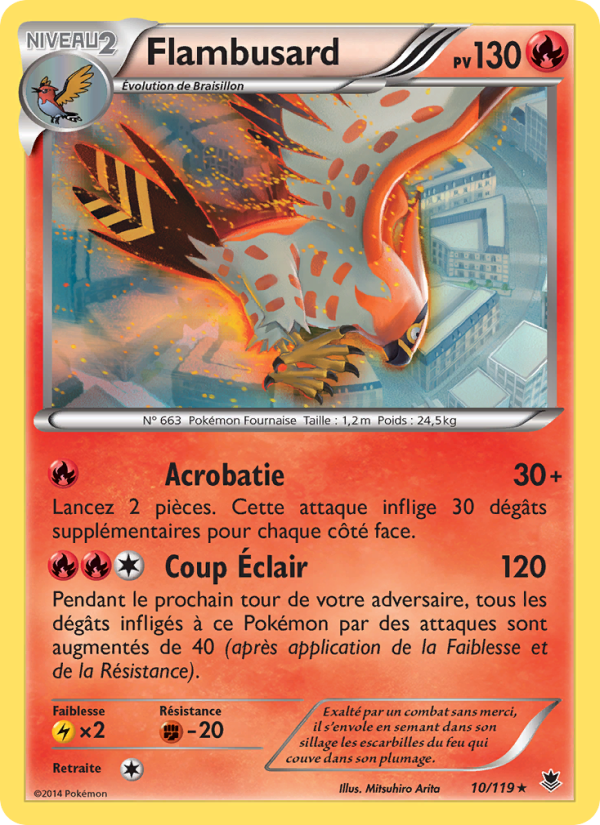 Flambusard 10 — Vigueur Spectrale (French Pokémon TCG card)
