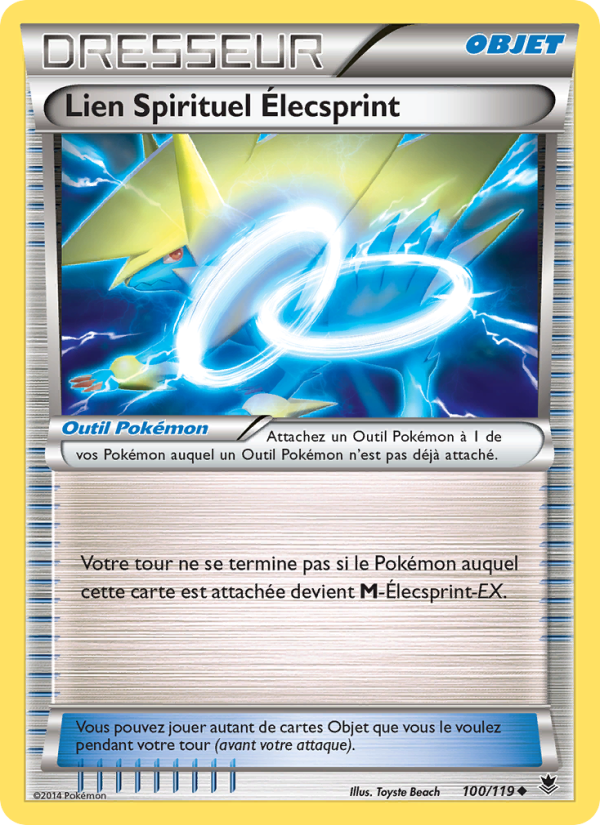 Lien Spirituel Élecsprint 100 — Vigueur Spectrale (French Pokémon TCG card)