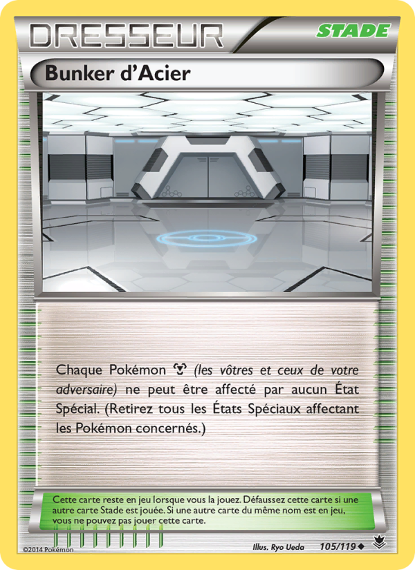 Bunker d'Acier 105 — Vigueur Spectrale (French Pokémon TCG card)