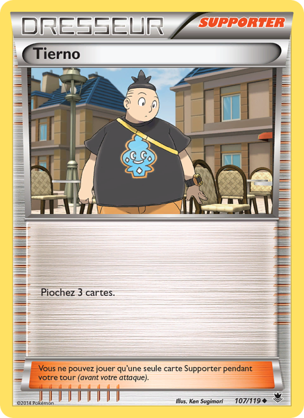 Tierno 107 — Vigueur Spectrale (French Pokémon TCG card)