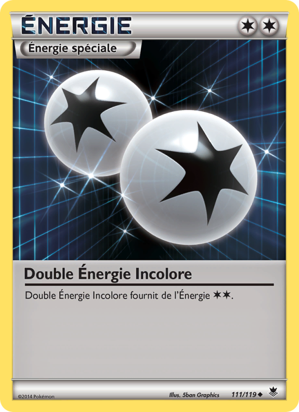 Double Énergie Incolore 111 — Vigueur Spectrale (French Pokémon TCG card)