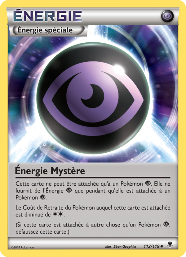 Énergie Mystère 112 — Vigueur Spectrale (French Pokémon TCG card)