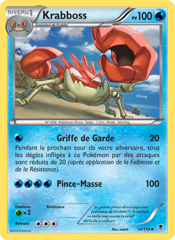 Krabboss 14 — Vigueur Spectrale (French Pokémon TCG card)
